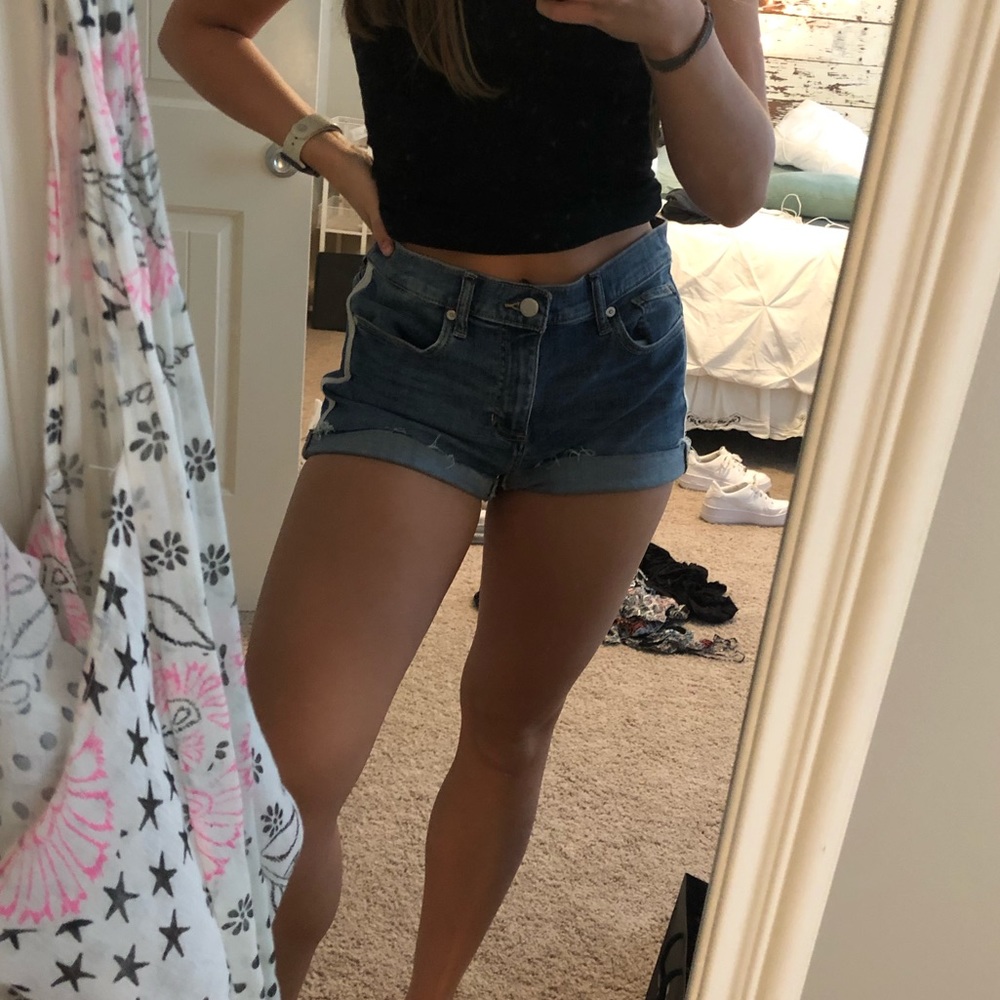 banana republic jean shorts